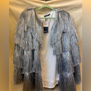 Jacket with silver tassels